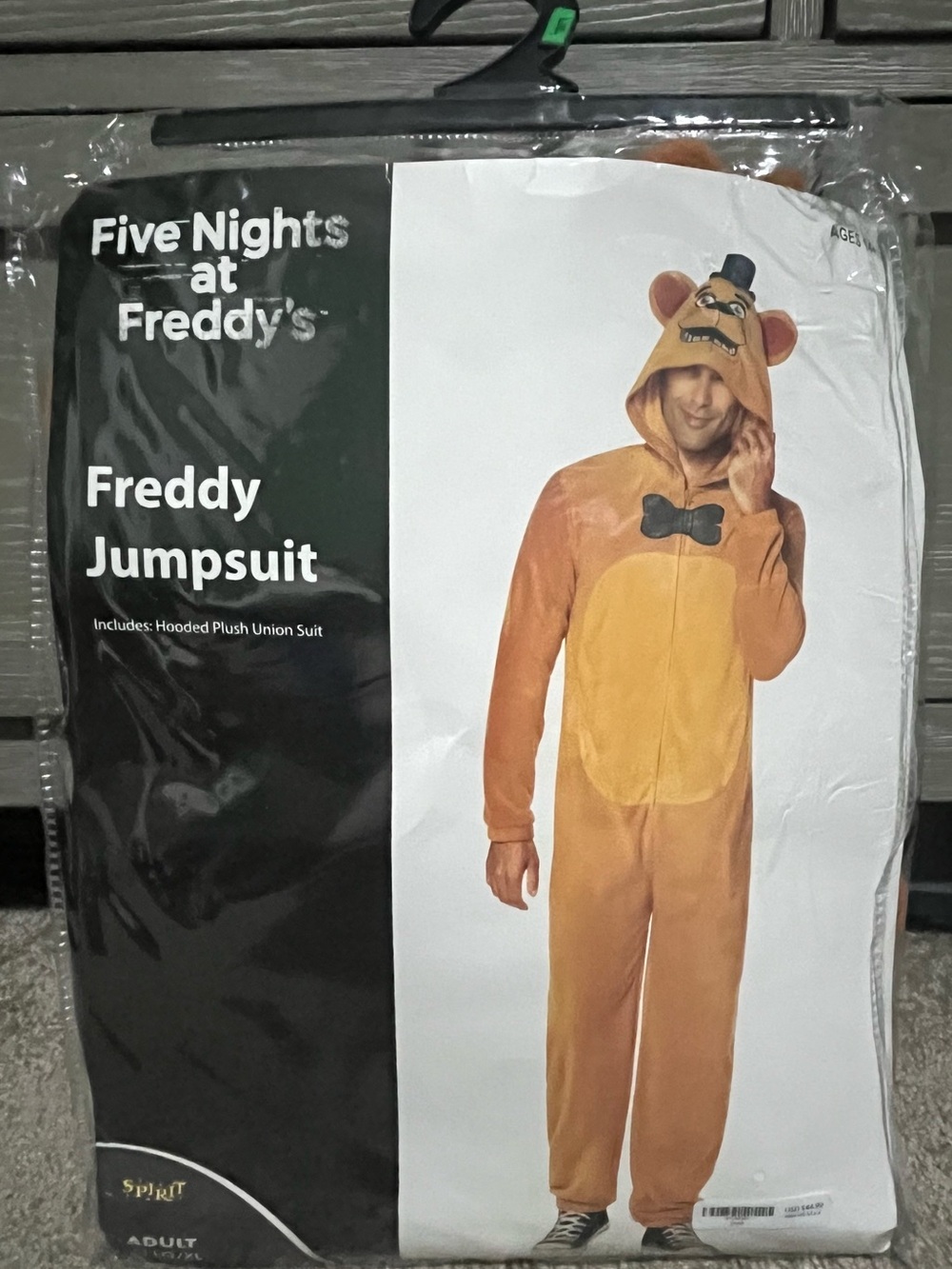 Spirit Five Nights at Freddy's Freddy Jumpsuit Costume - Brown and Black Accents